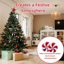 Echo Chicly Noel Silikon Kırmızı ve Beyaz Şeker Dolabı Düğmesi Kapakları, (Yurt Dışından)