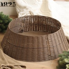 Echo Chicly Noel Ağacı Etek Retro Yuvarlak Noel Ağacı Ayak Dekorasyonu Halkası (Yurt Dışından)