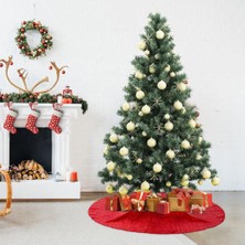 Echo Chicly Noel Küçük Ağaç Eteği, 36 Inç Pullu Ağaç Eteği Kırmızı (Yurt Dışından)