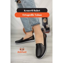 Ventes Kemerli Siyah Şık Babet