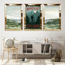 Zevahir Mobilya Dekorasyon Afiş Gümüş Pleksi Kenar Mdf Tablo