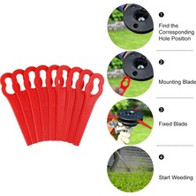 Decisive 80 Adet 8.3cm Plastik Çim Makası Bıçağı Yedek Bıçaklar Çim Biçme Makinesi Bıçakları Bosch Einhell Çim Biçme Makinesi (Yurt Dışından)