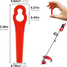Decisive 80 Adet 8.3cm Plastik Çim Makası Bıçağı Yedek Bıçaklar Çim Biçme Makinesi Bıçakları Bosch Einhell Çim Biçme Makinesi (Yurt Dışından)