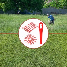 Decisive 80 Adet 8.3cm Plastik Çim Makası Bıçağı Yedek Bıçaklar Çim Biçme Makinesi Bıçakları Bosch Einhell Çim Biçme Makinesi (Yurt Dışından)