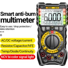 Decisive Aneng SZ19 Dijital Multimetre 6000 Sayım Multimetre Avometre Transistör Kapasitör Test Cihazı Profesyonel Lcr Metre (Siyah Pro) (Yurt Dışından)