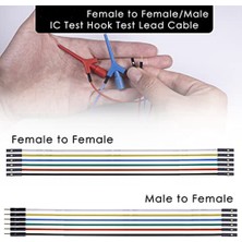 Decisive Test Ucu Seti, Mantık Analizörü Elektrik Testi Için Est Kanca Klipsleri Silikon Jumper Telleri Kablosu (Yurt Dışından)