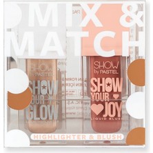 Show By Pastel Mix & Match Glow Liquid Highlighter 72 & Joy Liquid Blush 53 Pastel