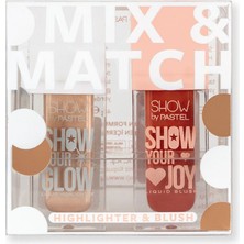 Show By Pastel Mix & Match Glow Liquid Highlighter 72 & Joy Liquid Blush 57 Pastel