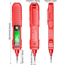 Decisive Aneng VD807 Dijital Gerilim Dedektörü Test Cihazı Kalem AC12-300V Gerilim Test Cihazları Devre Ncv Sensör Teli Elektrikçi Aracı (Kırmızı) (Yurt Dışından)