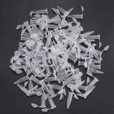 Decisive 1000PCS 1.5ml Lab Mini Plastik Test Tüpü Santrifüj Flakon Geçmeli Kapak 42X11MM Şeffaf (Yurt Dışından)