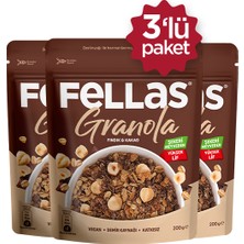 Fellas Granola - Fındık & Kakao 200g - 3'lü Paket