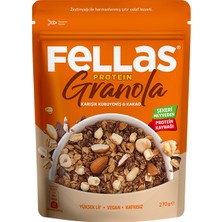 Fellas Protein Granola 270g 3'lü Mix Paket - Hindistan C. + Kırmızı Meyveler + Karışık Kuruyemişli