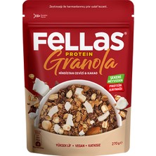 Fellas Protein Granola 2'li Paket - Hindistan Cevizi & Kakao 270g + Kırmızı Meyveler 270g