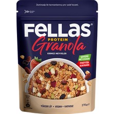 Fellas Protein Granola 2'li Paket - Hindistan Cevizi & Kakao 270g + Kırmızı Meyveler 270g