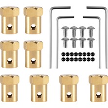 Uniicornns 8 Adet 5mm Ila 12MM Pirinç Birleştirici Tekerlek Göbeği Altıgen Adaptör Wpl D12 C14 C24 B14 B24 B16 B36 Mn D90 MN99S Rc Araba Parçaları (Yurt Dışından)