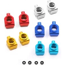 Uniicornns Adet Alüminyum Alaşımlı Arka Tekerlek Aks Taşıyıcı Arka Aks Koltuk Wltoys 104001 1/10 Rc Araba Yükseltme Aksesuarları, Kırmızı (Yurt Dışından)