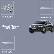 Alminox Oto Aksesuar Renault Fluence 2010 - Set Kapı Kolu-Cam Çıta-Kapı Eşiği