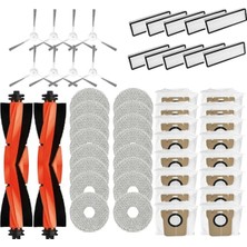 Whimwliesy Xiaomi Robot Vakum X20+ / X20 Plus Aksesuarları Ana Yan Fırça Hepa Filtre Paspas Bezi Toz Torbası Yedek Parçaları (Yurt Dışından)