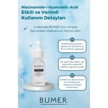 Bumer Niacinamide + Hyaluronic Acid Yoğunlaştırılmış Yüz Bakım Serumu 20ML.