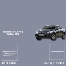 Alminox Oto Aksesuar  Renault Fluence  2010- Set Kapı Eşiği-Bagaj Alt