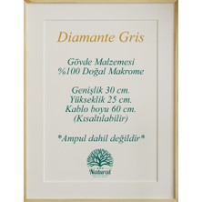 Yutedekor Diamante Gri Avize, Salon Avize, Yatak Odası Avize, Çocuk Odası Avize, Bohem Avize