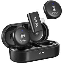 Boya Omic-U Wireless İkili Yaka Mikrofonu Type-C Siyah