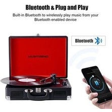 *ücretsiz Kargo Musitrend MT316UB Retro Pikap - Şarj / Bluetooth / USB Giriş - 33, 45, 78 Devir