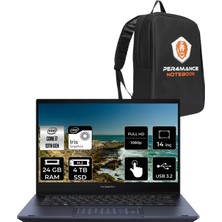 Asus Expertbook B5 Flip Intel Core I7 1360P 24GB 4tb SSD 14" Fhd Fdos Touch Taşınabilir Bilgisayar & Per4 Çanta B5402I7161TBB1DP315