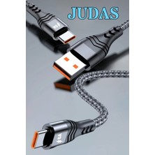 Judas J16 Type-C 6A/66W  Hızlı Şarj Kablosu -3mt