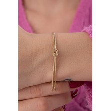 Fiyonk Kuyumculuk 14 Ayar Altın Düğüm Bileklik