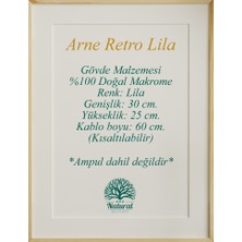 Yutedekor Arne'r Lila Avize, Salon Avize, Yatak Odası Avize, Çocuk Odası Avize, Bohem Avize