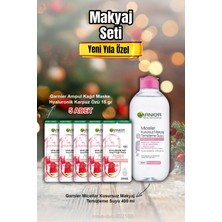 Garnier Ampul Kağıt Maske Hyaluronik Karpuz Özü x 5 ve Micellar Makyaj Temizleme Suyu