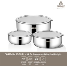 Amboss Prime 6 Parça Saklama Kabı Kapaklı