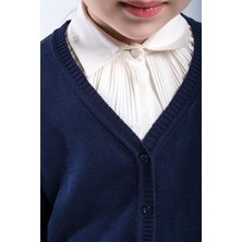 Trend Baby Kids Çocuk Lacivert Hırka 5-8 Yaş V Yaka Basic