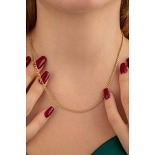 Fiyonk Kuyumculuk 14 Ayar Altın Işıltılı Gurmet Kolye 2.30 mm