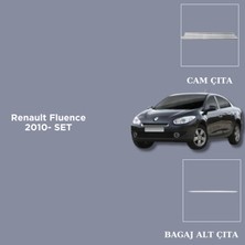 Alminox Oto Aksesuar Renault Fluence 2010- Set Cam Çıta - Bagaj Alt Çıta