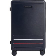 Tommy Hilfiger Logolu Unisex Mavi Valiz