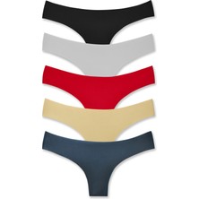 Hnx 5'li Lazer Kesim Interlok Brazil Kadın Külot