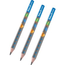 Pelikan Combino Jumbo Üçgen Kurşun Ilk Kalemim (Mavi Desenli)- 3'lü