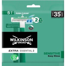 Wilkinson Sword Extra Essential 2 Bıçaklı Erkek Kullan At Tıraş Bıçağı 5 Adet