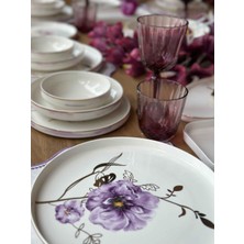 Rossev Yemek Takımı Modern Violet 52 Parça 6 Kişilik