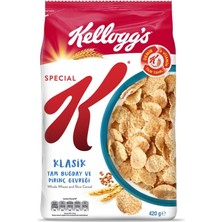 Kellogg's Special K Klasik Kahvaltılık Tam Buğday ve Pirinç Gevreği 420 gr x 10 Adet, Tam Tahıllı, Lif Kaynağı