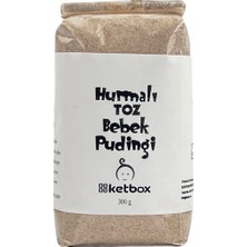 Ketbox Katkısız Doğal Hurmalı Bebek Pudingi, Muhallebi Karışımı 300 gr +7 Ay