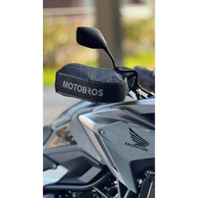 Motosiklet El Koruma Kılıfı Motor Elcik Yünlü ve Reflektörlü (Vitesli Modellere Uyumlu) Su Geçirmez