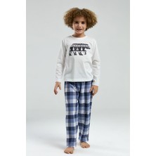 Rolypoly Erkek Çocuk Beyaz Pijama Takımı
