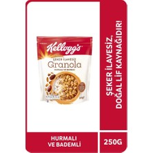 Kellogg's Şeker Ilavesiz Granola Paketi, Turna Yemişi, Kabak Çekirdeği ve Kajulu & Hurmalı ve Bademli 250 Gram, Lif Kaynağı, Şekersiz,  %42 Yulaflı Kahvaltılık