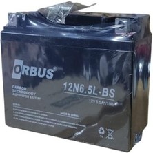 ORBUS 12V 6.5AMPER MOTOSİKLET  AKÜSÜ EBATLAR: 137x64x99mm