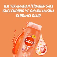 Elidor Superblend Saç Bakım Şampuanı Anında Onarıcı Bakım C Vitamini Keratin Seramid 650 ml x 3