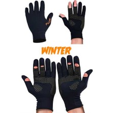 Fujin Pro Angler Winter Gloves Black L/xl