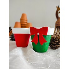 Smyrna Garden Dekoratif Saksı / 2 Tane / Yeni Yıl Hediyesi / Terracotta Saksı / Çömlek Saksı / Toprak Saksı